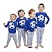 Bluenido Boys Soccer Ball 2 Piece Pajama 100% Super Soft Cotton Blue / Grey (6)