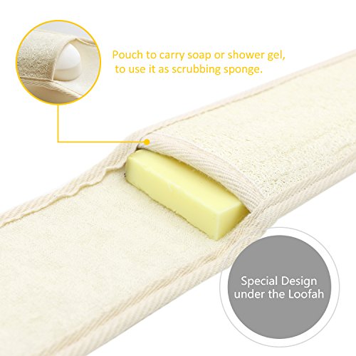 » DigHealth Exfoliating Loofah Back Scrubber for Bath, Long Shower
