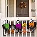 Resinta Halloween Trick or Treat Hanging Sign Decoration Happy Halloween Board Sign Door Wall Hanging Decoration for Halloween Party