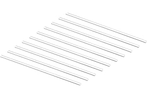 MECCANIXITY 3.3 Borosilicate Glass Stick 5.91" Length 4mm Dia Stir Rod Mixing Tools with Both Ends Round for Lab Kitchen Scie