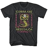 American Classics Karate Kid 80's Martial Arts Movie Cobra Kai Reseda CA Strike Adult T-Shirt Tee