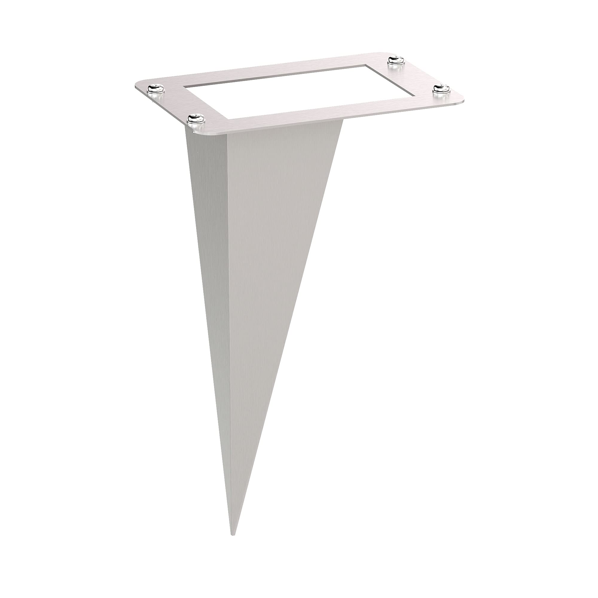 ledscom.de Garden Ground Spike, for POMI, Stainless Steel, 18cm, 8 x 11.5cm