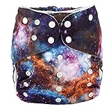 Sigzagor 2 to 7 years old Junior Big Cloth Diaper,Nappy,Pocket Reusable Washable,Baby Kids Toddler (Solar System)