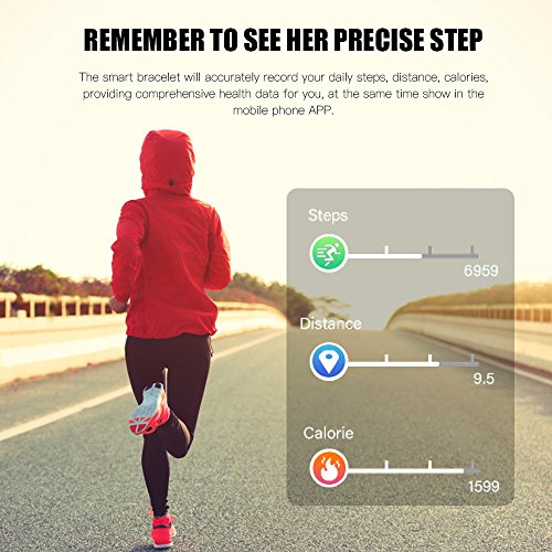 WELTEAYO Fitness Tracker Activity Tracker Fitness Watch Heart Rate Sleep Monitor Waterproof Smart Bracelet Bluetooth Pedometer Wristband Smart Watch for Android and IOS