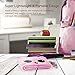 iClever Kids Headphones Girls - Sleeping Headphones for Kids, Comfortable Fleece Headband, Removable Speakers, Washable Headband, Volume Limiting, Tangle-Free Wires - Childrens Headphones, Pink