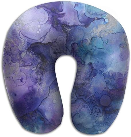 Bdna Comfortable U Shaped Neck Pillow Rest Airplane Car Travel Bed Pillow Watercolor Ink Pattern Neck Pillows