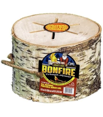 Amazon.com: Light 'n Go All Natural Portable Birch Bonfire Log