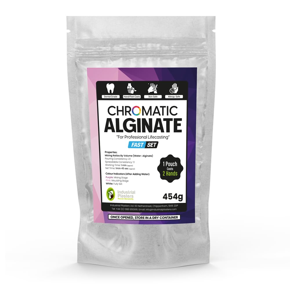 Chromatic (Colour Change) Alginate Moulding Impression & Casting Material - Just Add Water Fast Set 1 x 454g Bag