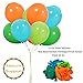 Dinosaur Party Decorations - Rose Gold ROAR Banner Mylar Balloons, Colorful Felt Garland, Dinosaur Cake Topper and Latex Balloons with Tattoo for Dino Jungle Jurassic Dinosaur Birthday Party Supplies