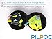 PILPOC theFube Fidget Cube with 12 Sides - Handy Anxiety Toys for Kids and Adults - Fidget Dice for Stress Relief & Focus - Anti Stress Cube for ADHD, ADD, with Carry Case (Green & Mix)