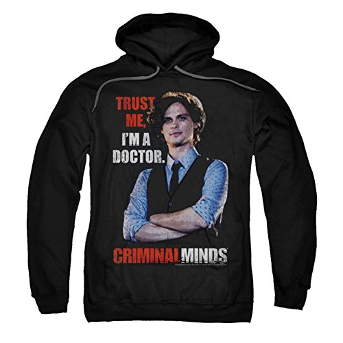 Trevco Criminal Minds-Trust Me - Adult Pull-Over Hoodie - Black, Small