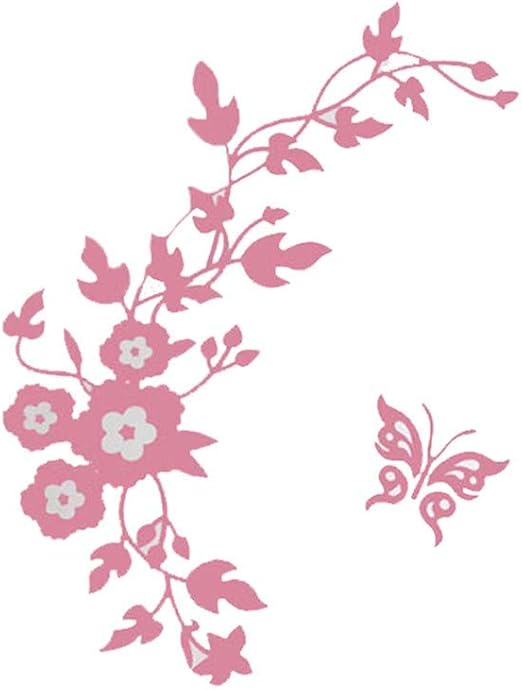 Elevin Tm Flower Toilet Seat Wall Sticker Bathroom