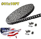 41 Roller Chain 10 Feet with 2 Connecting Links