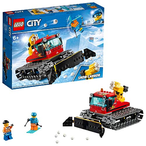 LEGO 60222 City Pistenraupe, Bauspielzeug mit 2 Minifiguren, Winter-Sets für Kinder