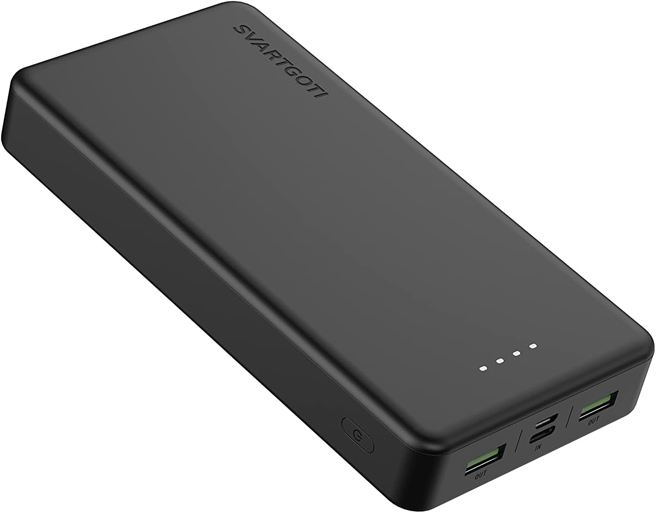 SVARTGOTI Portable Charger 20000mAh Dual USB Power Bank, Fast Charging External Battery Pack with USB-C Input Compatible with iPhone, Samsung, iPad, and More