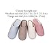 RelaxedFoot Slippers | Organic Cotton & Memory Foam | 1 Pair with Storage Bag (Large, Blue)