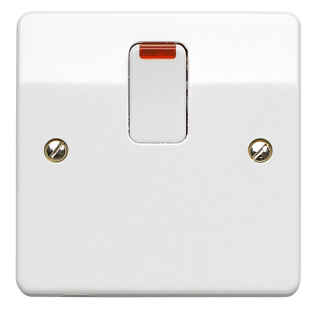 Mk K5423WHI 20A Double Pole Switch with Neon