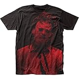 Impact Texas Chainsaw Massacre Leatherface Big Print Subway tee,Black,X-Large