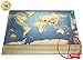 World Explorer - Premium Scratch Off World Map with Flags & Glossy Finish + Free Scratch Pen/Top Quality World Scratch Off Map/Perfect Scratch-Off World Map Poster
