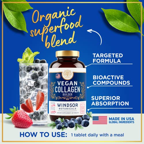 Vegan Collagen Supplements PlantBased Collagen Pills for Women and