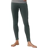 Fair Indigo Women's 100% Organic Pima Cotton Leggings Pants - Ankle Length - 26" Inseam