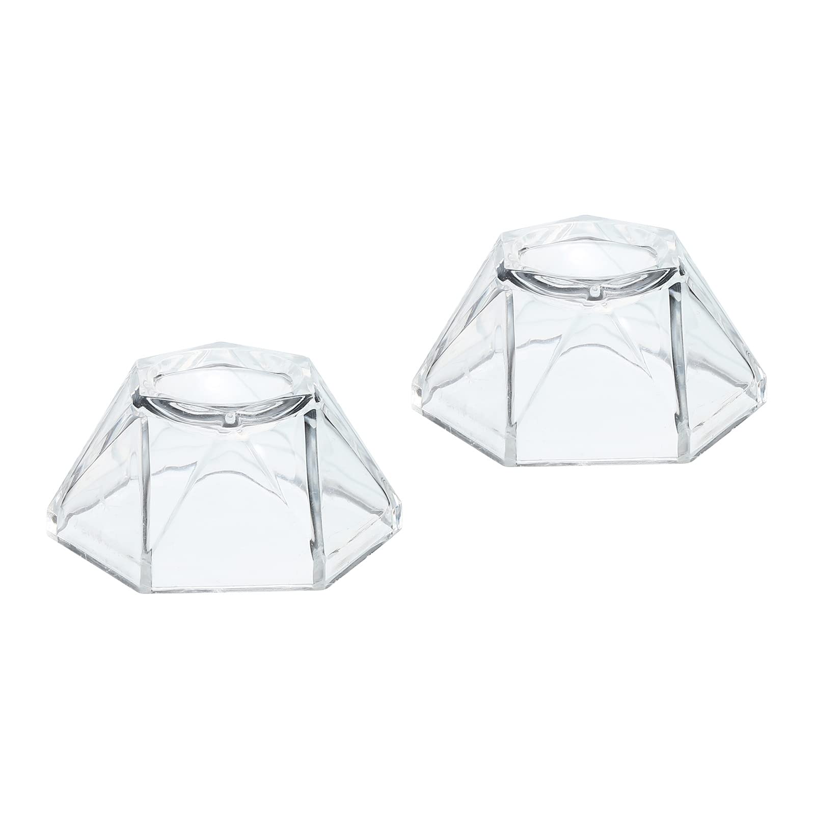 PATIKIL Acrylic Ball Stand Displays Base 2cm Transparent for Crystal Ball Pack of 2