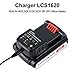 Biswaye LCS1620B Charger Compatible with Black and Decker 20V Lithium Battery Charger, Compatible with Black & Decker 20V Max Lithium-ion Battery LBXR20 LBXR20-OPE2 LBXR2020-OPE LB2X3020-OPE LB2X4020