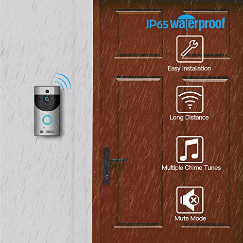 WiFi 720P Video Doorbell Camera Waterproof IP65 Wireless