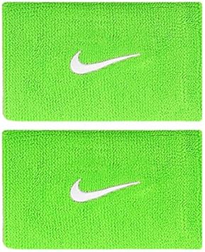 Amazon ナイキ ラファ 2 スウォッシュ ダブル ワイド リストバンド グリーン ナイキ Nike リストバンド