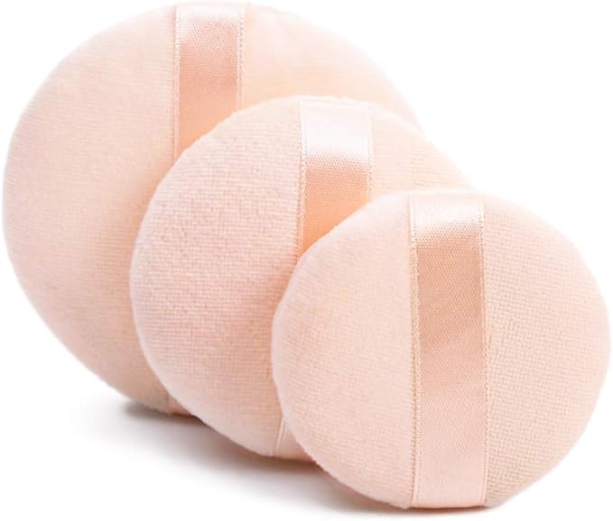 Kalevel Velour Powder Puffs Washable Makeup Face Powder Puff Large