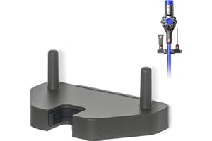 Liboer Vacuum Wall Mount Bracket Universal Holder Suit for Dyson V6 V7 V8 V10 V11 Vacuum Cleaner Stand Home Cleaner Organizer Support (ZX22 Dark grey)