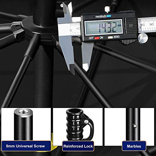 Outech Sonnenschirm, Terrassenschirm Im Freien, Tragbarer Gartenschirm Mit Regenschirm, Mit Verdickten Rippen, UV-Schutz… – Bild 5