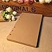 ZE 80 Sheets 6-Holes Traveler's Notebook Planner Filler Papers/Journal Diary Inserts Refill Kraft Paper/Loose-Leaf Binder Paper, Brown Color (A5 (8