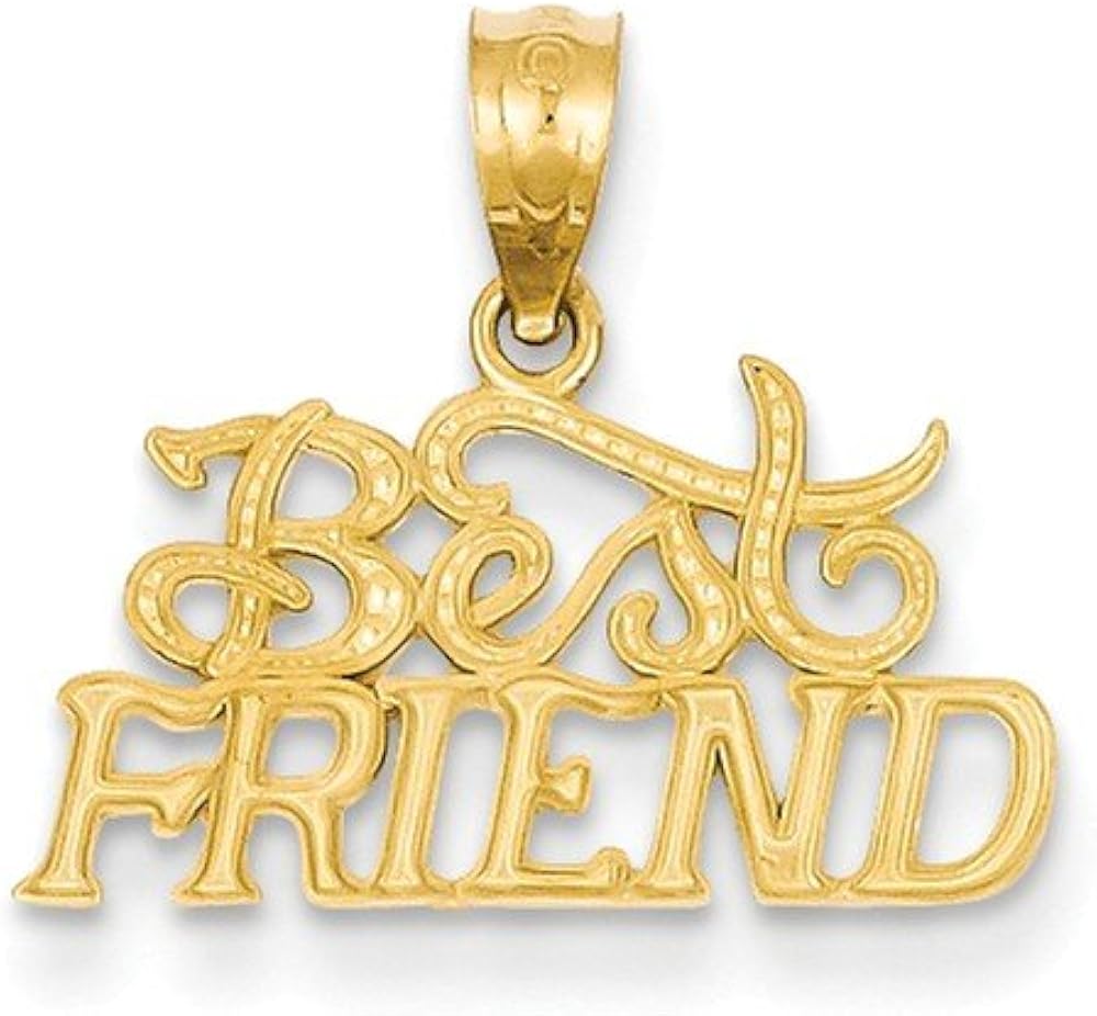 14k Yellow Gold Best Friends Pendant Amazon.ca Jewelry