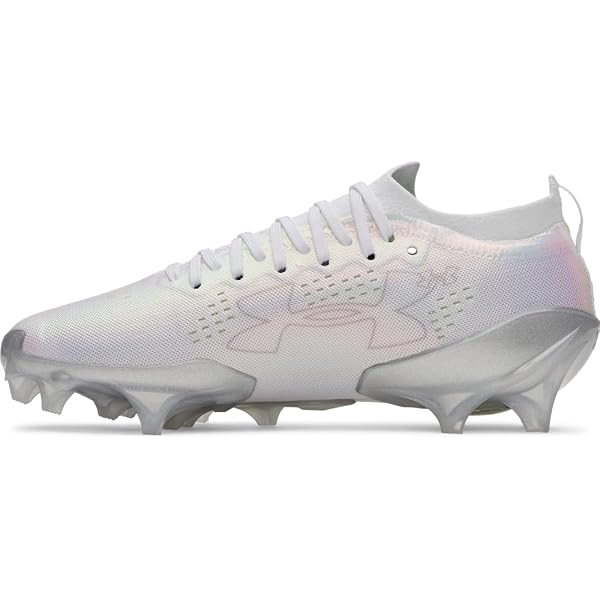Under Armour Mens Spotlight Hammer RM Football Cleats US 7.5 White Silver GUC Under Armour Men main image 3