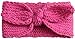 Qandsweet Baby Turban Head Wrap Headbands Girl Knitting Rabbit Ear Hairbands (Pack of 6)