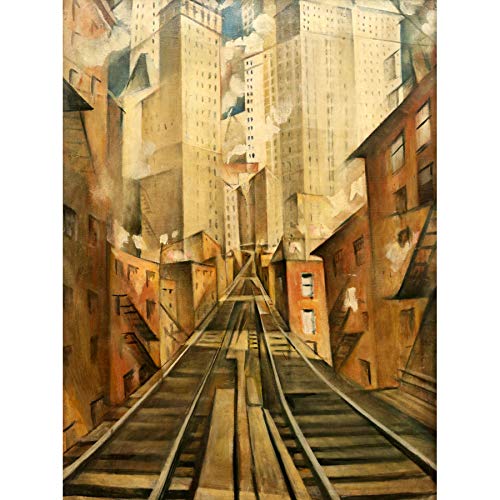 Nevinson Soul Soulless City New York Abstract Painting Art Print Canvas Premium Wall Decor Poster Mural