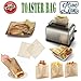 LINE LONE Set of 3 PREMIUM BBQ Grill Mats 15,75 x 13 inch + EXTRA Baking Mat & Toaster Bag
