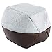 Hollypet Coral Velvet Self-Warming 2 in 1 Foldable Cave House Shape Nest Pet Sleeping Bed, Gray
