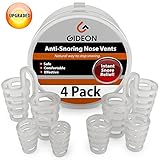 Gideon™ Anti-Snoring Nose Vents - Natural and Instant Snore Relief - Pack of 4 / Stop Snoring Solution - Natural, Fast and Simple