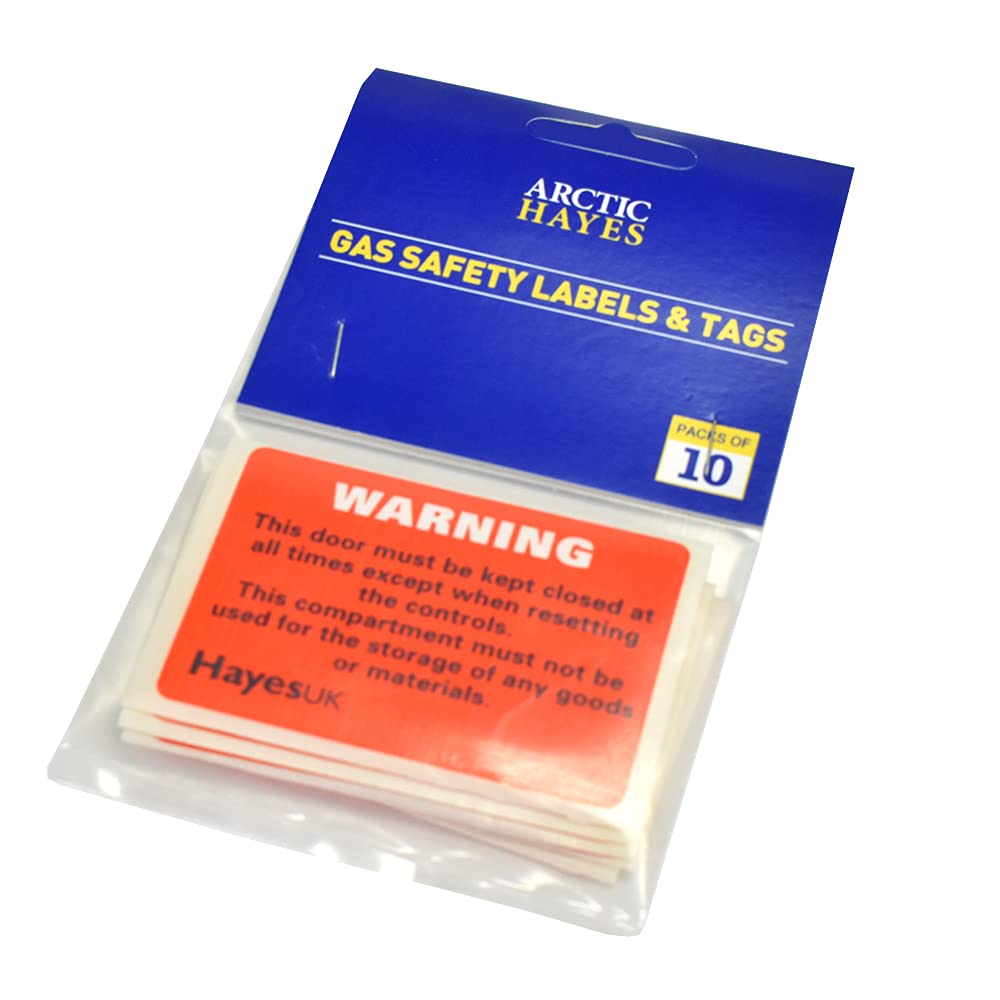 Arctic Hayes Warning Keep Door Closed Labels (10 per Pack)