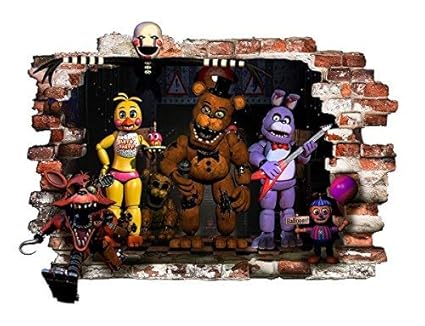 infans FNAF wall stickers for bedroom wall mural wall decal art FNAF ...