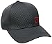 adidas mens Structured Men s amplifier stretch fit cap, Night Grey/Scarlet, Medium-Large US