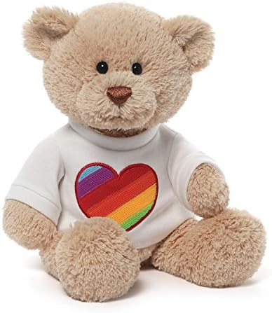 gund Rainbow Heart TShirt Bear