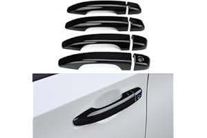 DLOVEG Car Door Handle Cover Compatible for 2018 2019 2020 2021 2022 Honda Accord Accessories Door Handle Protector Glossy Black (Without Keyless Entry Holes)