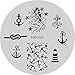 NICOLE DIARY Anchor Nail Art Stamping Plate Ocean Style Image Stamping Template NDP-006