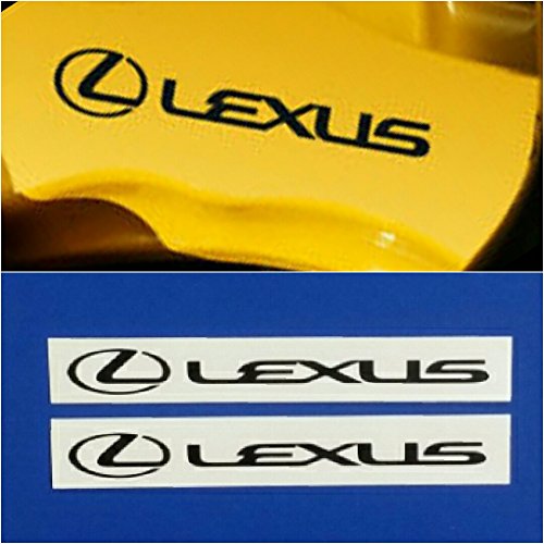 R&G LEXUS High Temp Brake Caliper Decal Sticker Set of 2 (Black)