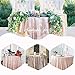 SoarDream Sequin Tablecloth Champagne Blush 50 inch Round Elegant Table Overlay