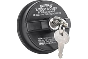 Lymizhuo Gas Cap Lock with 2 Keys - Universal Locking Fuel Cap Compatible with Chevy, Honda, Nissan, Acura, Mazda, GMC & More