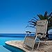 Bonnlo Oversized Zero Gravity Chair, Outdoor Patio Lounge Chair, Adjustable Folding Office Reclining Chairs with Cup Holder and Headrest for Beach Garden